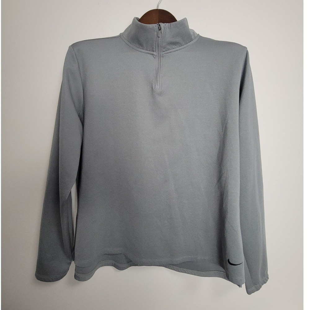 Nike Boy's Gray Therma-FIT Quarter Zip Pullover Sweatshirt Size XL